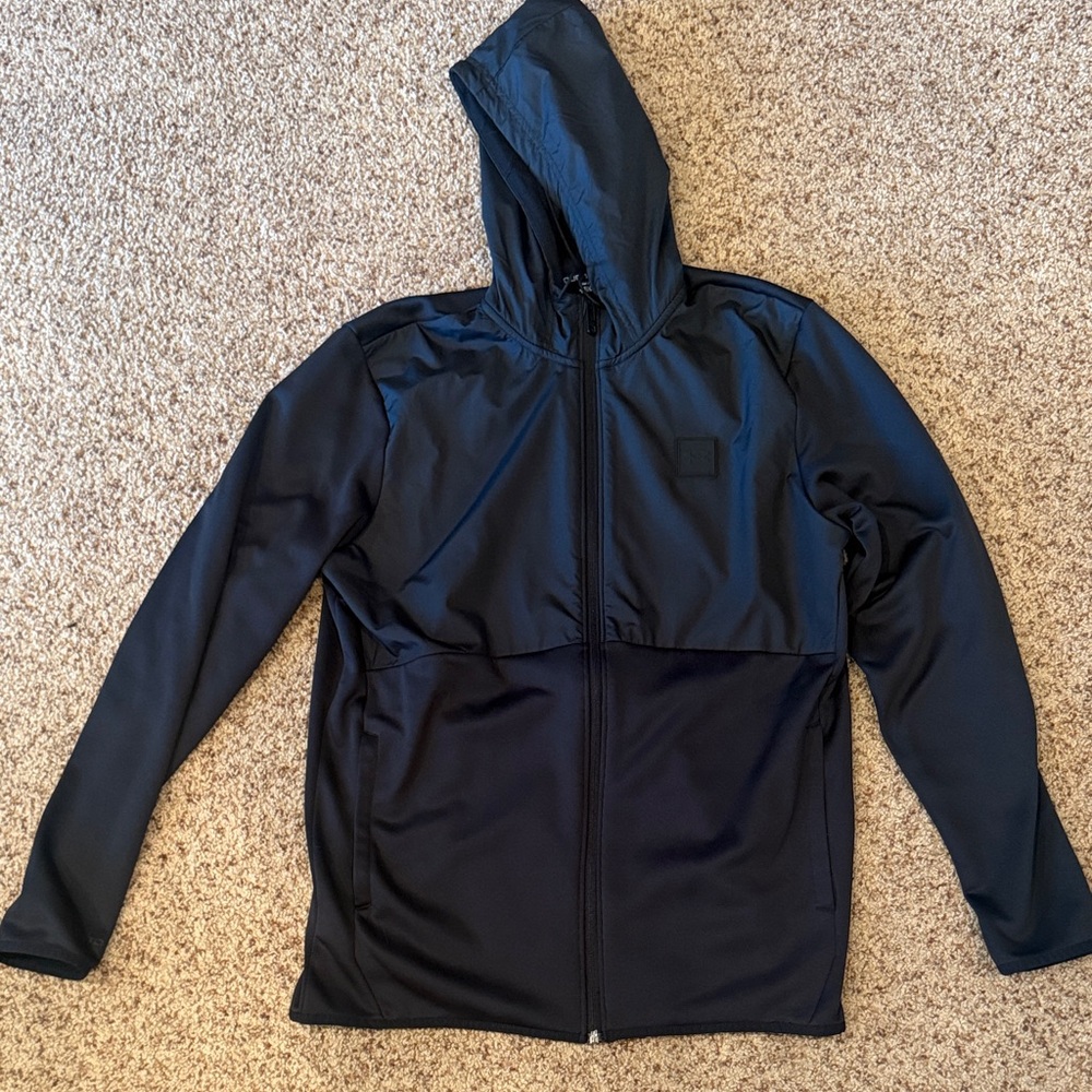 Men's Black Hooded Jacket/Sweatshirt